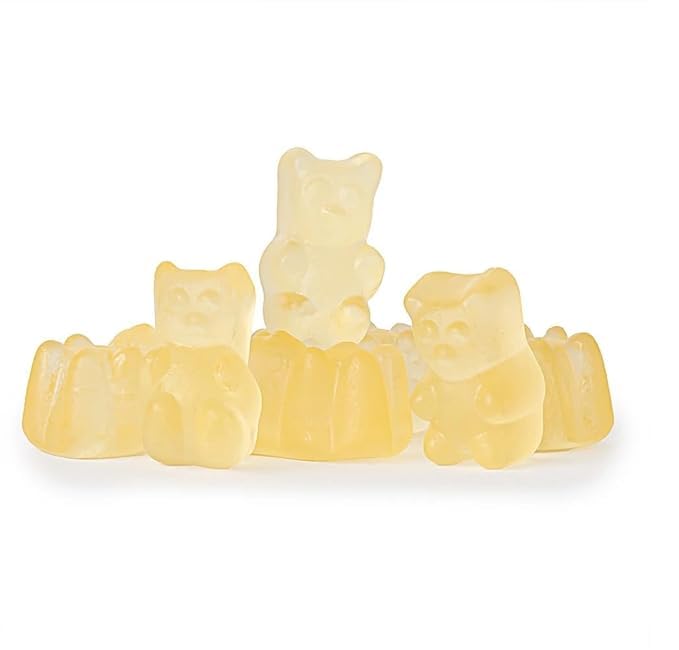 Irresistibly Delicious Pineapple Gummy Bears - 1.5 lbs of Fruity Bliss-Soft, Chewy, and Bursting with Tangy Delight-Great for Kids and Adults of All Ages(24 oz)
