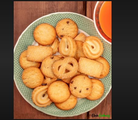Holiday Assortment Cookies in Decorative Tin; Chocolate Varieties; Perfect Holiday Gift (Danish Butter Cookie Selection, 4oz Tin/ 10 pack)