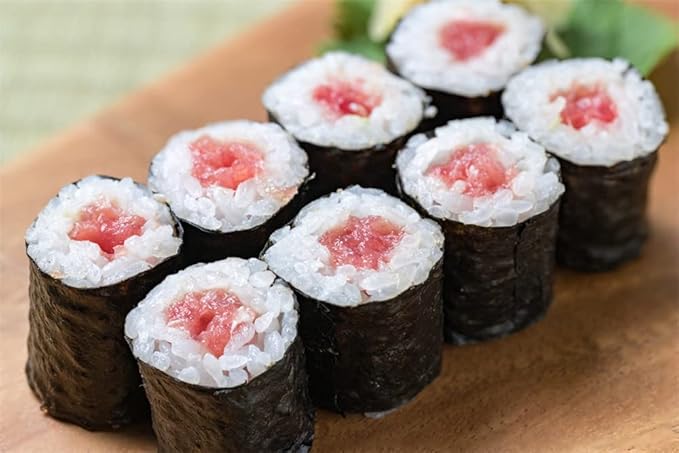 Norisuke Roasted Seaweed for a hand-rolled sushi premium half cut 50 sheets,Product of Ariake,Japan highest grade in Japan