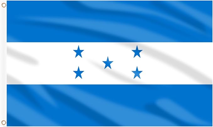 AhfuLife Honduras Flag 3x5 Ft, 2 Pcs Large Honduras Flags for Outside - Double Side with Brass Eyelets for Olympic Party Decorations Bar Garden Street Decoration Indoor Outdoor