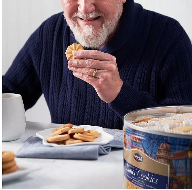 Danish cookie (Jacobsen's Original Premium Danish Butter Cookies, 56.4 Ounce - Christmas Butter Cookie- Best Holiday Present . Come with Maryse's place Holidays Bags (Pure Butter cookie)