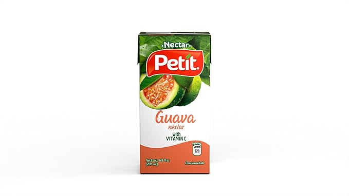 Petit Guava Nectar, 200 ml (Pack of 24) ā Refreshing Tropical Fruit Beverage