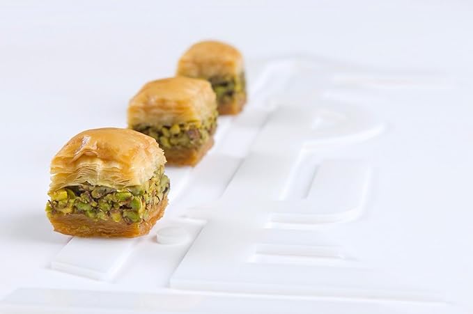 Al Bohsali 1870 Premium Pistachio Baklava 24-Piece Assortment | Handcrafted Mediterranean Pastries Since 1870