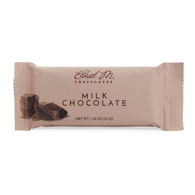 Ethel M Chocolates Premium Milk Chocolate Bars, Individually Wrapped Chocolate Candy Bars, for Gifting, Holidays & Everyday Indulgence (24 Pieces)