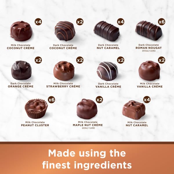 NEW - RUSSELL STOVER Assorted Milk & Dark Chocolate Gift Box, 48 oz. (≈ 84 pieces)