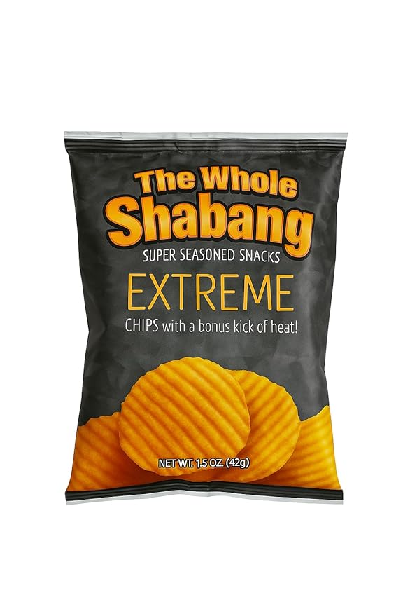 The Whole Shabang Chips by Moon Lodge – Bold Extreme Flavor Potato Chips Variety Pack – Legendary Commissary Favorite Salty Snacks for Adults – Gluten Free Food Snack Pack (1.5 oz 6 Pack)