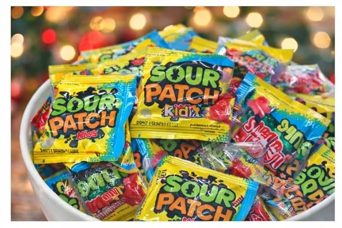 Bulk Gummy Candy Variety Pack, 3 LB of Sweet & Sour Gummy Mix, Patch & Swedish Chewy Minis, Individually Wrapped Candy, Great Stocking Stuffer