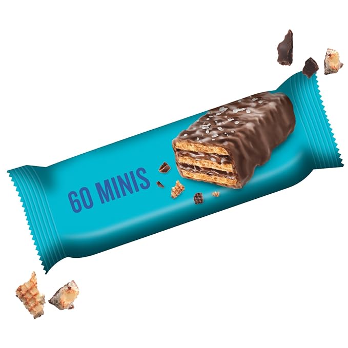 Little Secrets | Milk Chocolate Crispy Wafers | 60 Minis | Made in Europe | Nothing Artificial & No Sugar Alcohols | Sustainable Cocoa | 3.5 Ounce, Pack of 6