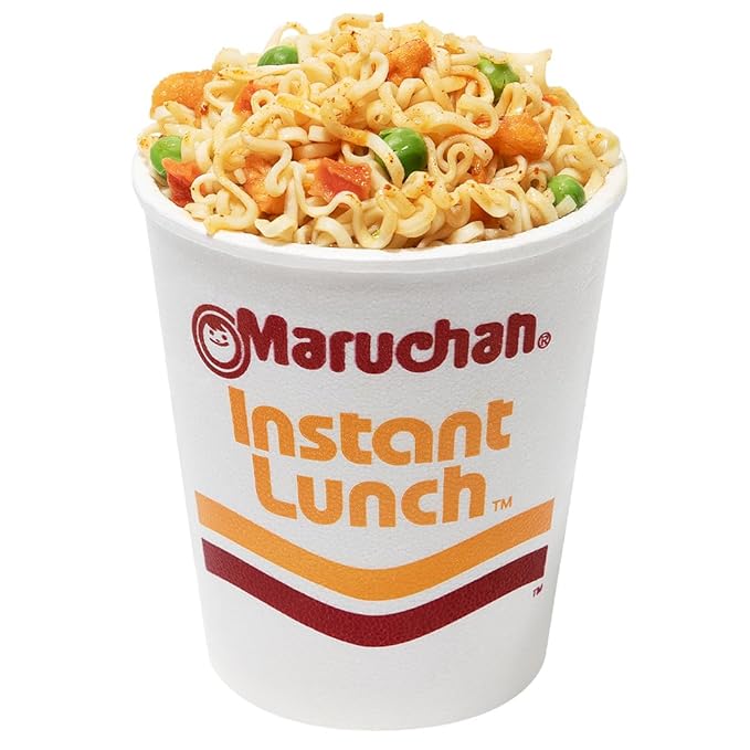 Maruchan Instant Lunch Ramen Noodles, Lime Chili with Shrimp – Japanese-Style Instant Noodle Soup, Quick & Easy Meal – 2.25 Oz Cup, Pack of 12