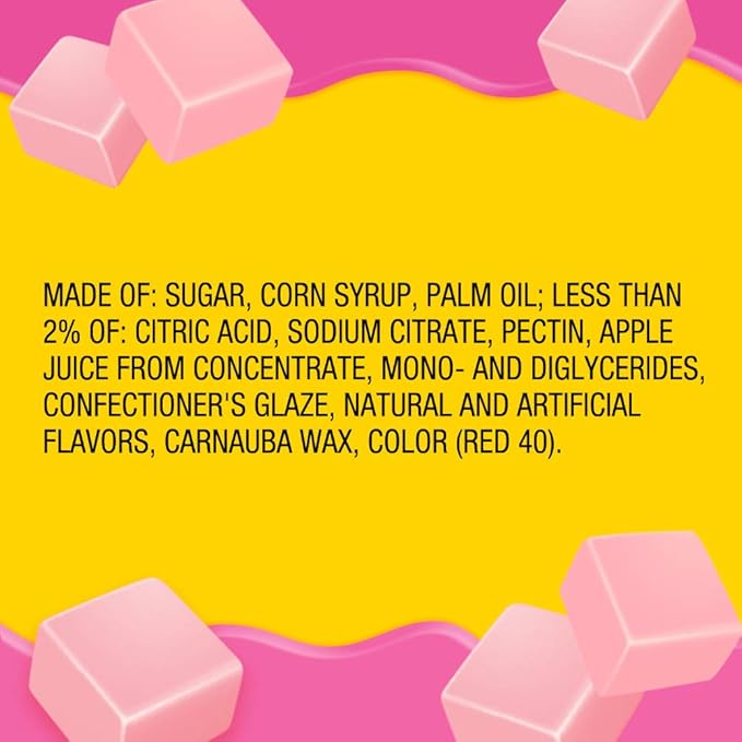 STARBURST Candy Bulk - Minis All Pink Fruit Chews, Pink Snacks, 8oz (Pack of 8)