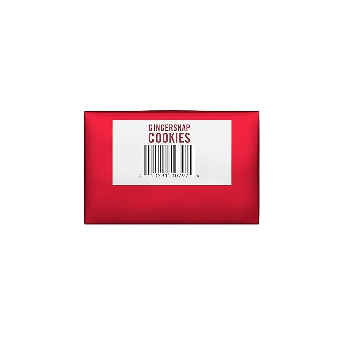 Tate's Bake Shop Gingersnap Cookies, Limited Edition Holiday Cookies, 4 - 7 oz Bags