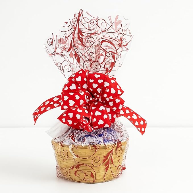 Handcrafted Gift Basket with Chocolates, Cookies, Snacks & Candy. Perfect for Birthdays, Sympathy, Holidays, Clients & Thank You Gifts (Small: $49.99, Valentines Day)