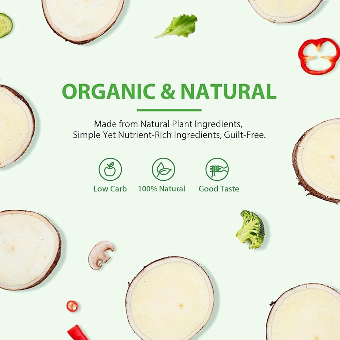 Soeos Organic Konjac Noodles, Angel Hair Pasta, 8.8 oz (250g)*6 Pack, Low Calorie, Low Carb, Keto and Paleo Friendly Shirataki Noodle, Gluten-Free, Fat Free, Sugar Free, Vegan
