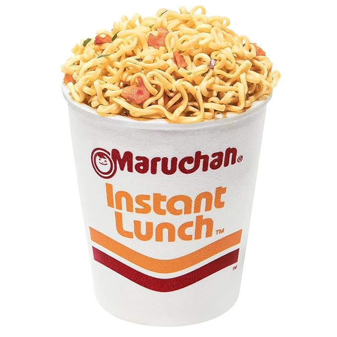 Maruchan Instant Lunch Ramen Noodles, Chili Piquin & Shrimp – Japanese-Style Instant Noodle Soup, Easy Meal Ready in 3 minutes – 2.25 Oz Cup, Pack of 12