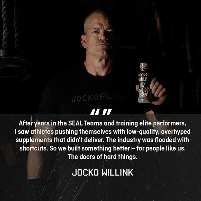 Jocko Mölk 30g Grass Fed Protein Shakes – No Added Sugar Protein Drinks KETO Friendly - Ready to Drink 12 FL Oz (Pack of 12) Vanilla