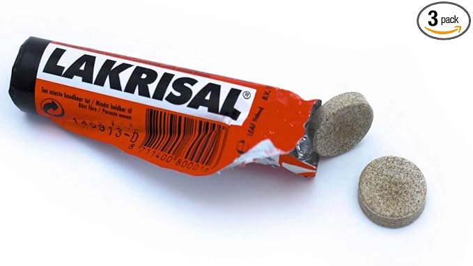 Lakrisal Singles 3 Rolls with 25 Gram / 0.8 Oz