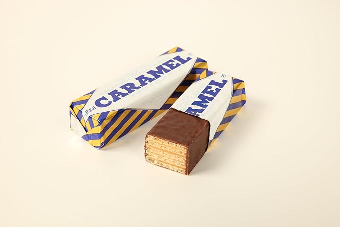 Tunnock's Dark Chocolate Caramel Wafers 8 Pack of 30g