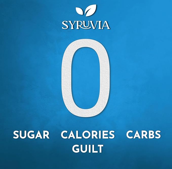 Syruvia Sugar Free Coffee Syrup, Peanut Butter Cup Flavored Syrup for Drinks, Lattes, and Desserts – 25.4 fl oz