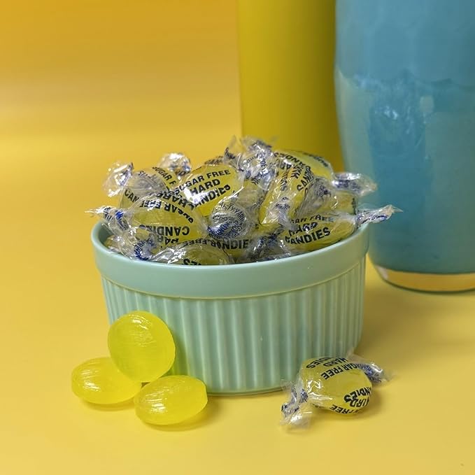 Sugar-Free Lemon Hard Candy | 1-Pound Pack | Refreshing Treats