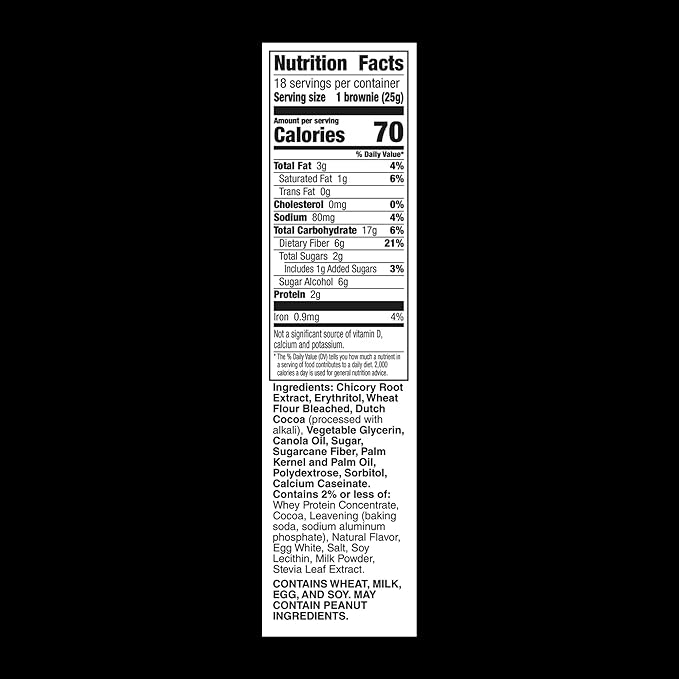 Fiber One Brownies, 70 Calories Each, 20% Daily Fiber, 28 Bars, No Artificial Ingredients