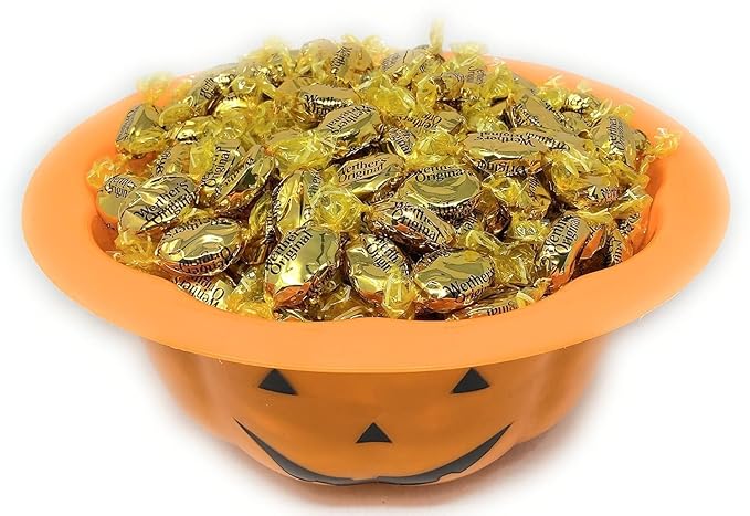 Werther's Original Caramel Butter And French Cream Hard Candies 1.5 Lbs 120+ Pcs (24 Oz) Individually Wrapped Peanut Free Classic Buttery Smooth Caramels