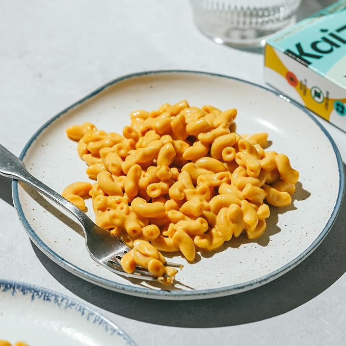 Kaizen Pasta Mac & Cheese Variety Pack - High Protein (24g), Low Carb, Keto- Friendly, Gluten-Free, Non-GMO - 6.4 Ounces (Pack of 4) Classic & White Cheddar