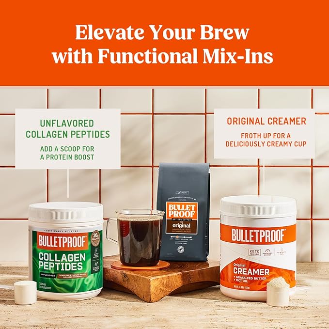 Bulletproof The Mentalist Medium-Dark Roast Single-Serve Pods, 24 Count, Clean Coffee Tested for Toxins, Packaging May Vary