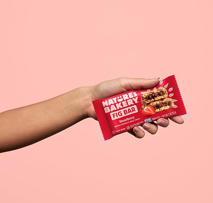 Nature's Bakery Whole Wheat Fig Bars, Original Fig, Real Fruit, Vegan, Non-GMO, Snack Bar, 1 Box With 6 Twin Packs (6 Twin Packs)