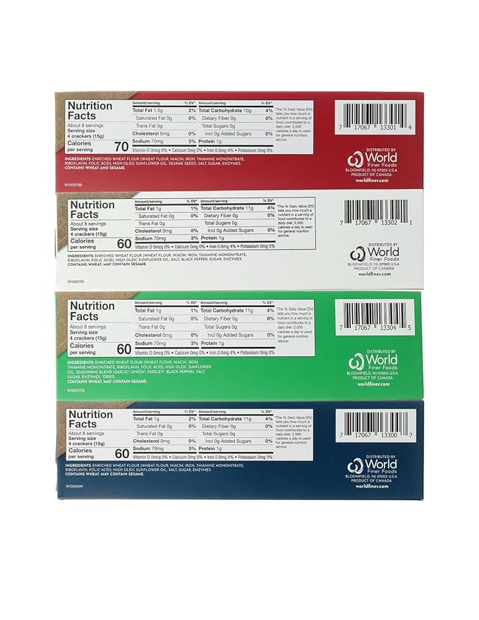 Wellington Cracker Variety Water Cracker 4 -pack