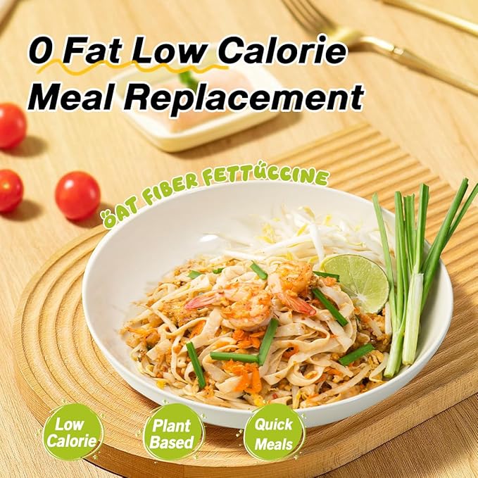 MOKI Konjac & Oat Fiber Pasta Bundle - 12 Pack Low Carb Keto Shirataki Noodles, Low Calorie, Gluten-Free, Vegan, 0-Fat,Sugar Free,Paleo Diet Friendly (Spaghetti & Fettuccine, 3.53 oz Each)