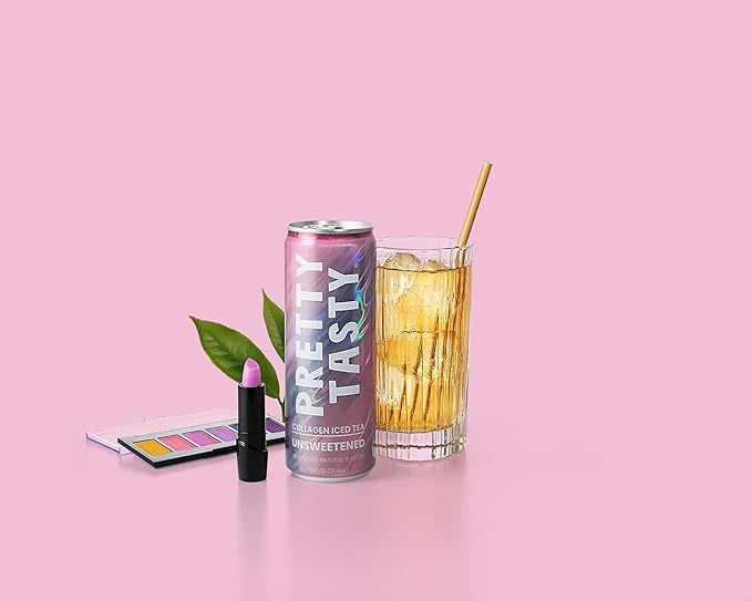 Pretty Tasty Radiance Collagen Tea - Beauty and Wellness - 10g Collagen Peptides Mix - (12 Pack) Variety