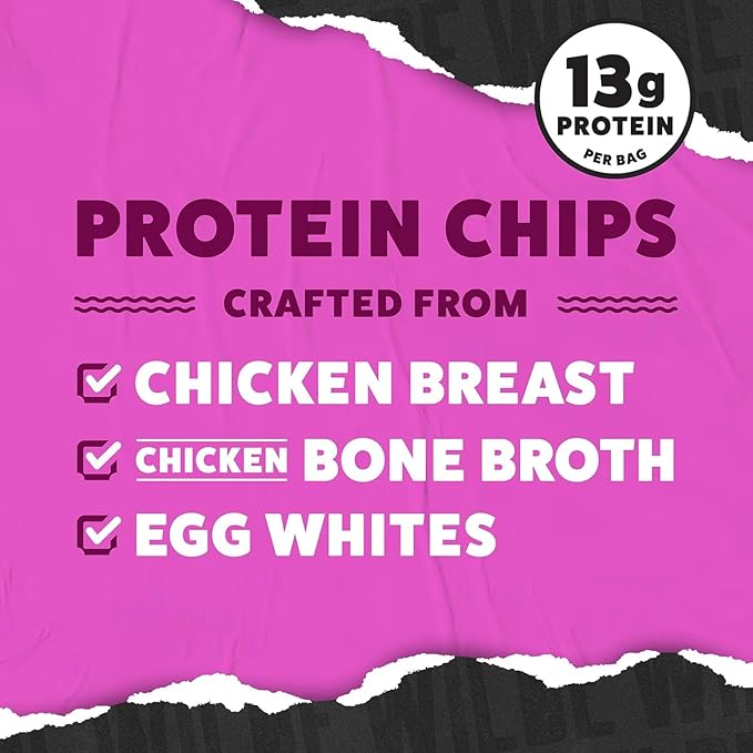WILDE Protein Chips, Korean Sweet & Spicy, High Protein Snacks for Adults, Keto Chips, Gluten Free, Low Carb Snack Box Made with Real Ingredients 1.34oz Bags, Pack of 12