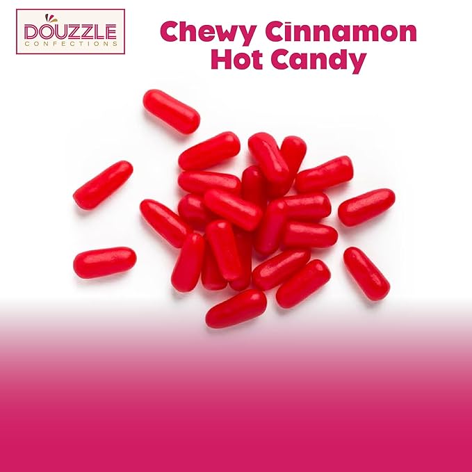 DOUzzle Valentines Day Sweet Treats, Hot Sparx Red Cinnamon Candy Sticks, Chewy Candies (1 Pack) Party Favor, Goodie Bag & Pinata Filler - Gluten & Nut Free, Kosher Parve