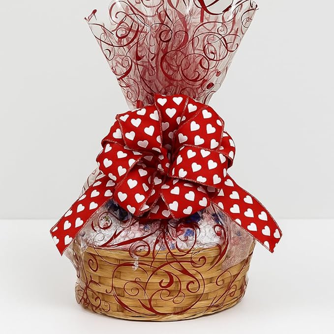 Handcrafted Gift Basket with Chocolates, Cookies, Snacks & Candy. Perfect for Birthdays, Sympathy, Holidays, Clients & Thank You Gifts (Standard: $64.99, Valentines Day)