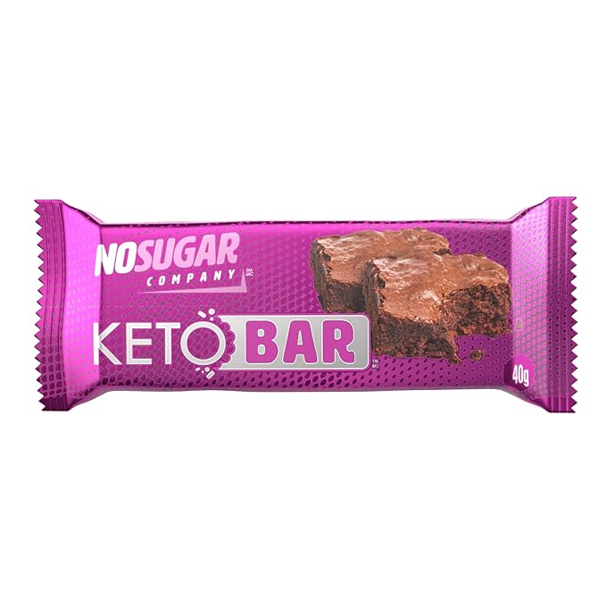 No Sugar Keto Bar Snack, Fudge Brownie, 12 x 1.41oz Bars - Low Carb No Sugar Keto Snack Food with Keto Friendly Macros, 3g Net Carb, 9g Plant Based Protein, 13g Healthy Fat, Sugar Free (0g)