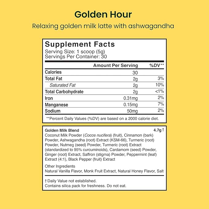LIVE IT UP | Golden Hour: Relaxing Golden Milk Latte with Ashwagandha