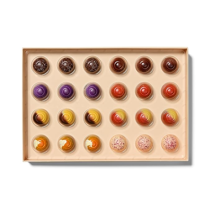 Ethel M Chocolates 24-Piece Truffles Collection, Luxury Chocolate Gift Box Selection of World's Finest Hand-Rolled Truffles Premium Chocolate Assortment