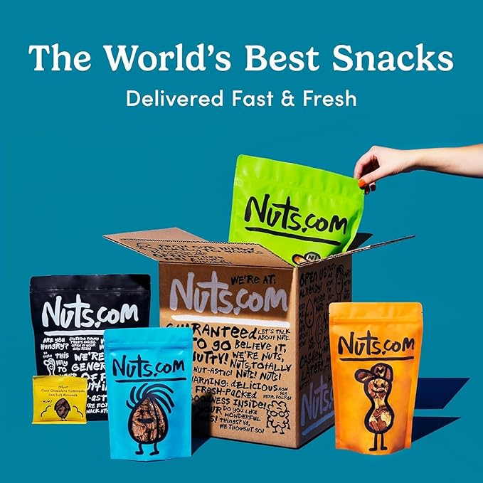 Nuts.com Roasted Mixed Nuts (50% Less Salt) – 24 Single Serve Snack Packs – Almonds, Cashews, Pecans, Brazil Nuts, Hazelnuts – Gluten-Free, Kosher, No Peanuts – Healthy Low Sodium Protein Snack