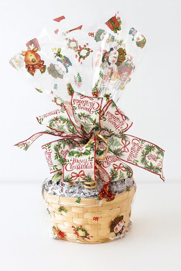 Handcrafted Gift Basket with Chocolates, Cookies, Snacks & Candy. Perfect for Birthdays, Sympathy, Holidays, Clients & Thank You Gifts (Small: $49.99, Christmas)