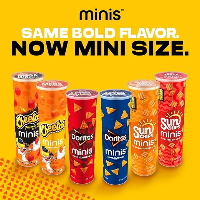 Minis Canisters, Cheetos Flamin' Hot, 1.5 Ounce (Pack of 12)