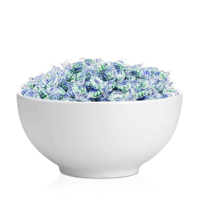 Sugar Free Mints - 1 lb (Aprox. 90 Count) - Sugar Free Hard Candy- Spearmint Candy -Zero Sugar Candy -Speamint Mints Individually Wrapped
