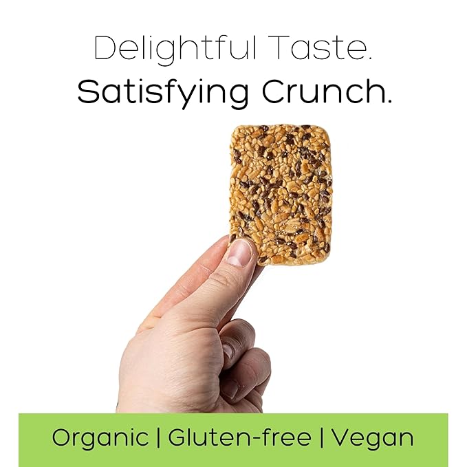 Top Seedz Certified Organic Gluten Free Sea Salt, Rosemary, & 6 Seed Crackers | 6-Pack | 5 Ounces | Healthy Vegan Crackers with Plant Based Protein | Made of Sunflower, Flax, Sesame and Pumpkin Seed