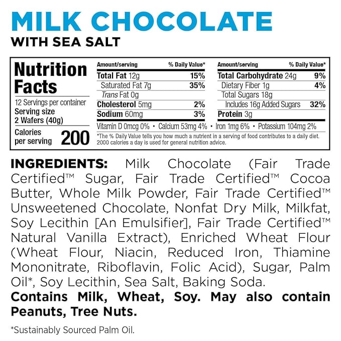 Little Secrets Milk Chocolate Crispy Wafers | 1 Twin Pack | Made in Europe | Nothing Artificial & No Sugar Alcohols | Sustainable Cocoa | 1.4oz, Pack of 1