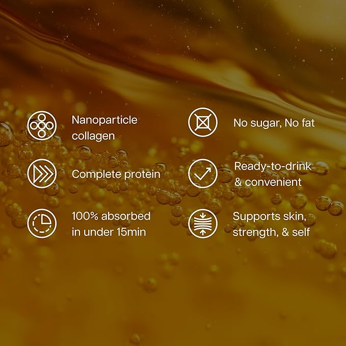 ProT Gold Liquid Collagen Protein Shot, 17g Clear Protein Nano-Hydrolyzed Grass Fed Collagen, 2g Arginine for Wound Support, Gluten Free, Sugar Free, 0g Carbs, Non GMO, Berry, 30 fl oz Bottle