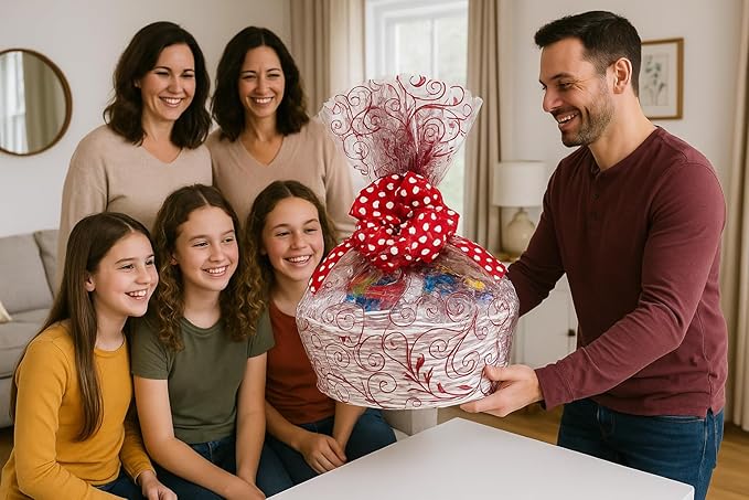 Handcrafted Gift Basket with Chocolates, Cookies, Snacks & Candy. Perfect for Birthdays, Sympathy, Holidays, Clients & Thank You Gifts (Executive Upgrade: $199.99, Valentines Day)