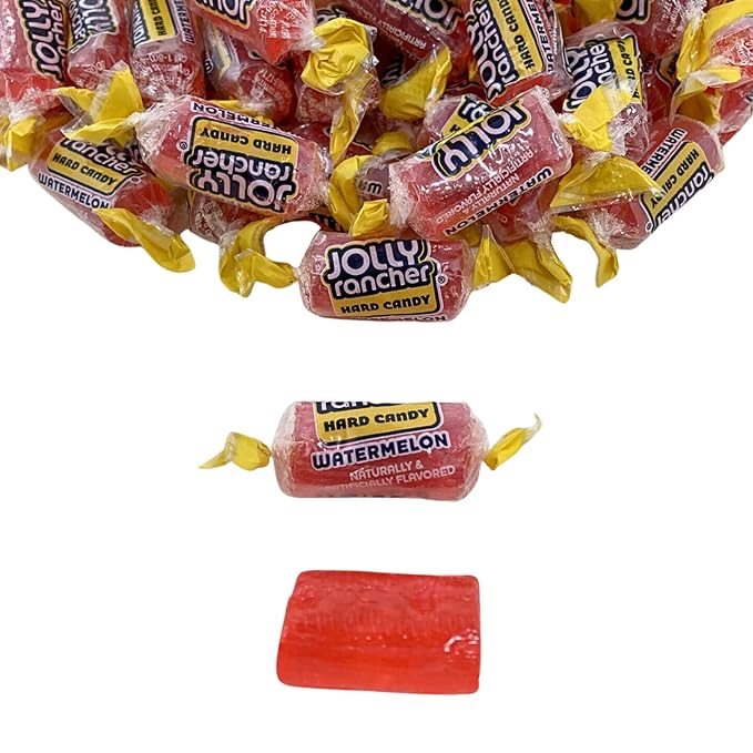 Jolly Ranchers Hard Candy 1.5lbs- All Watermelon Individually Wrapped Delicious Fresh Candy 1.5, 24oz (Packaging Might Vary)