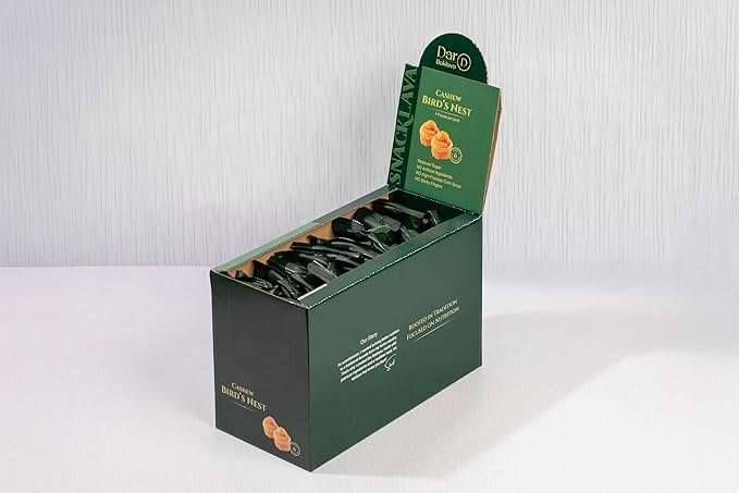 Snacklava Cashew Baklava Bird's Nest - 20 Pack (80 Pieces per Pack) - No Artificial Ingredients, Colors or Preservatives - Premium Handmade Pastries