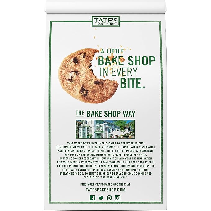 Tate's Bake Shop Gluten Free Chocolate Chip Cookies, 12-7 Ounce Bags, 12Count