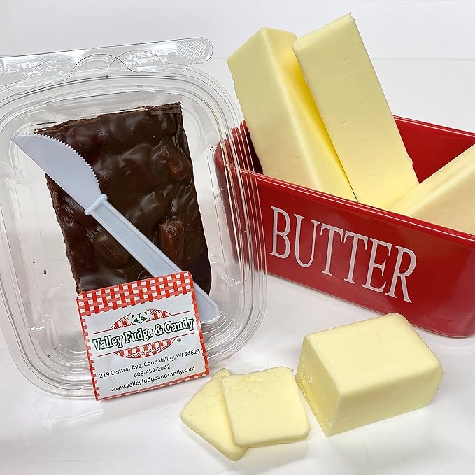 Valley Fudge, Rocky Road Chocolate, Fresh Artisan Fudge, Real Butter, Gourmet Candy, Half Pound Package
