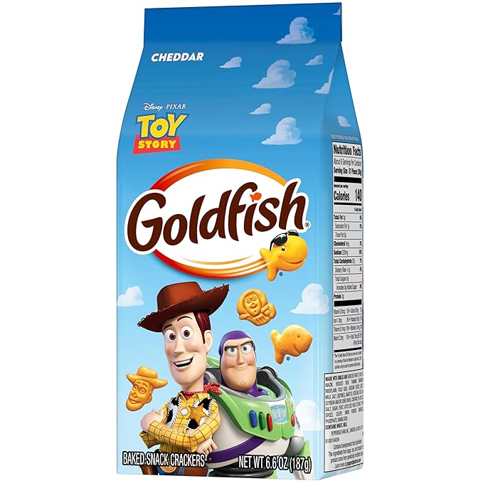 Goldfish Disney Pixar Toy Story Cheddar Cheese Crackers, 6.6 Oz Bag
